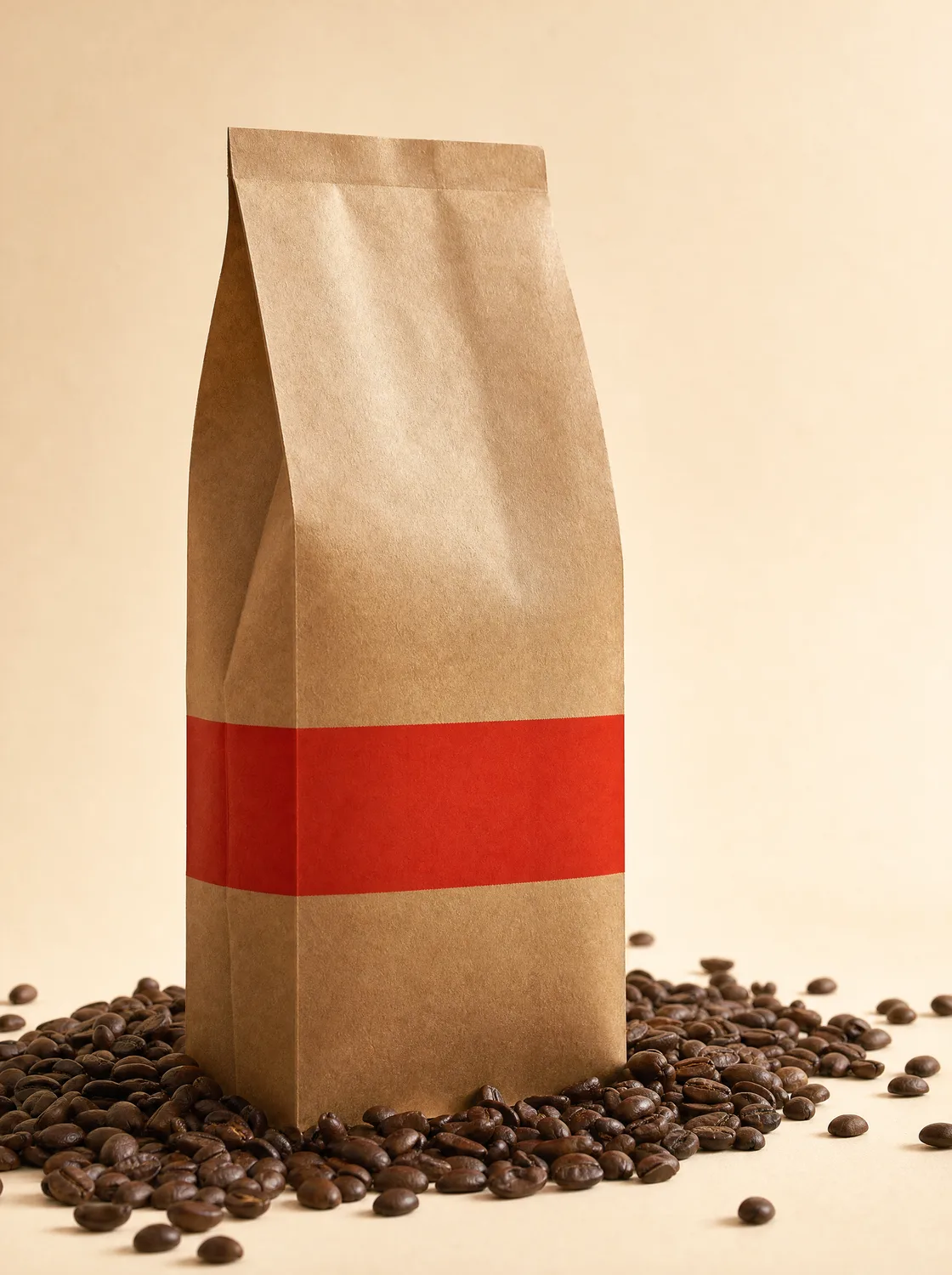 Kaffeepackung Espresso Classico in warmem Rot