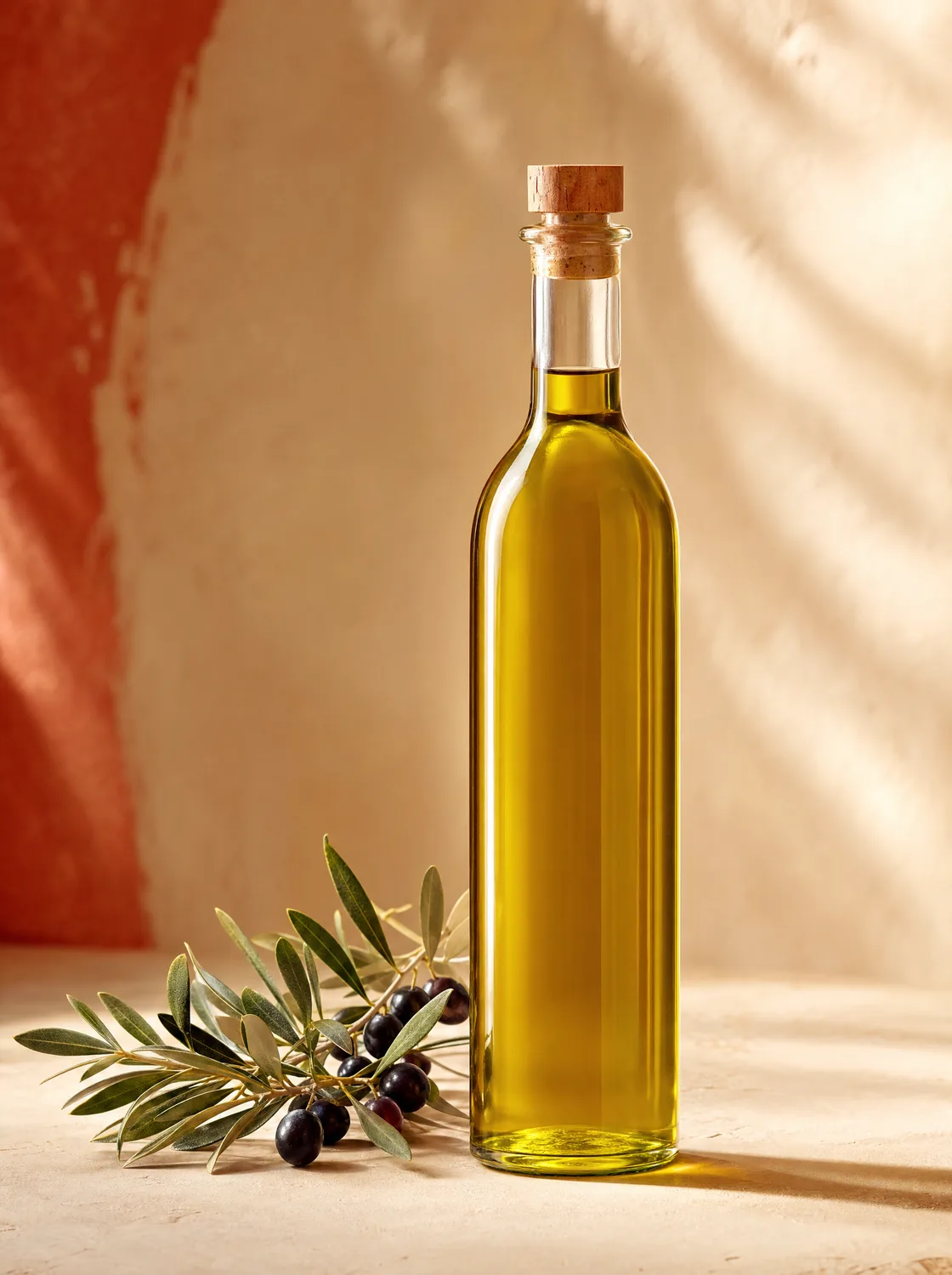 Flasche natives Olivenöl extra